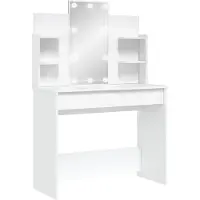 vidaXL Kaptafel met LED-verlichting 96x40x142 cm wit