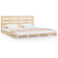 vidaXL Bedframe massief grenenhout 120x190 cm