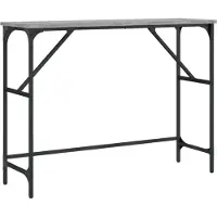 vidaXL Wandtafel 100x32x75 cm bewerkt hout grijs sonoma eikenkleurig