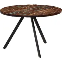 vidaXL Eettafel 110x75 cm massief gerecycled hout