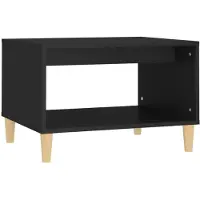 vidaXL Salontafel 60x50x40 cm bewerkt hout zwart