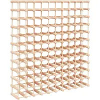 vidaXL Wijnrek voor 120 flessen 112,5x23x123,5cm massief grenenhout