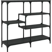 vidaXL Wandtafel 103x32x95 cm bewerkt hout zwart