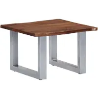 vidaXL Salontafel met natuurlijke randen 60x60x40 cm acaciahout