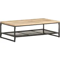 vidaXL Salontafel 110x60x35 cm massief mangohout