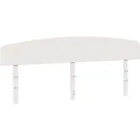 vidaXL Hoofdbord 200 cm massief grenenhout wit