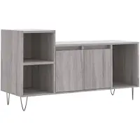 vidaXL Tv-meubel 100x35x55 cm bewerkt hout grijs sonoma eikenkleurig