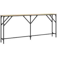 vidaXL Wandtafel 180x23x75 cm bewerkt hout sonoma eikenkleurig
