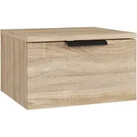 vidaXL Nachtkastje wandgemonteerd 34x30x20 cm sonoma eikenkleurig