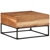 vidaXL Salontafel 68x68x41 cm massief acaciahout