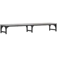 vidaXL Monitorstandaard 105x23x15,5 cm bewerkt hout grijs sonoma