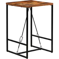 vidaXL Bartafel 70x70x106 cm massief gerecycled hout