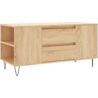 vidaXL Salontafel 102x44,5x50 cm bewerkt hout sonoma eikenkleurig