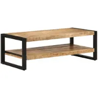 vidaXL Salontafel 120x55x40 cm massief mangohout