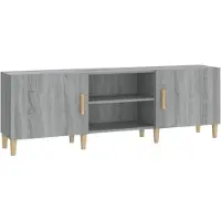 vidaXL Tv-meubel 150x30x50 cm bewerkt hout grijs sonoma eikenkleurig