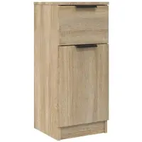 vidaXL Dressoir 30x30x70 cm bewerkt hout sonoma eikenkleurig