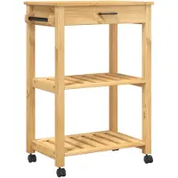 vidaXL Keukentrolley MONZA 60x40x88,5 cm massief grenenhout