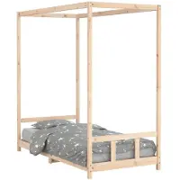 vidaXL Kinderbedframe 90x190 cm massief grenenhout