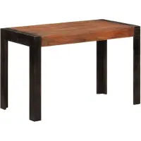 vidaXL Eettafel 120x60x76 cm massief mangohout honingbruin