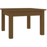 vidaXL Salontafel 45x45x30 cm massief grenenhout honingbruin