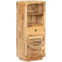 vidaXL Hoge kast 45x32x110 cm ruw mangohout