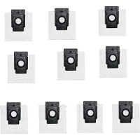 INF 10-Pack Vervangende Stofzakken Compatibel met 360 S8 Plus, TP-LINK TAPO, RV30 Plus, RVA200 Robotstofzuigers