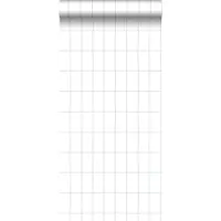 ESTAhome behang kleine tegeltjes vergrijsd blauw - 53 cm x 10.05 m - 139029