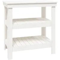 vidaXL Werkbank 78,5x50x80 cm massief grenenhout wit