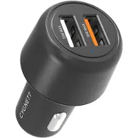 Cygnett CY3680CYCCH oplader voor mobiele apparatuur Universeel Zwart Sigarettenaansteker Snel opladen Auto