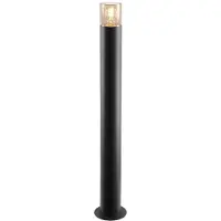 Olucia - SANEL - Paaltjeslamp - Zwart - Vorm: Cilinder