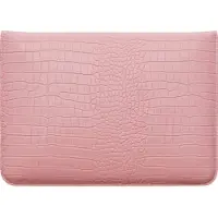 Mobigear Laptophoes geschikt voor Laptop | Envelope Croco Sleeve (max 19 cm x 30 cm) Laptop hoes - Roze