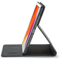 CASEME iPad Pro 9.7 2016 Bookcase hoesje - - Effen Zwart - Kunstleer