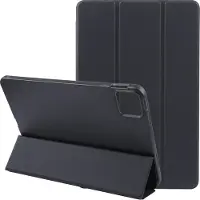 Mobigear Tablethoes geschikt voor Apple iPad Air 13 Inch (2024) Hoes | Tri-Fold Gel Bookcase - Zwart