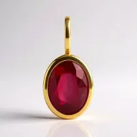 Cavill - Zilveren Hanger Verguld - 925 Sterling Zilver - Bemainty Robijn 1 301 ct - Ovaal Geslepen Rood - Edelsteen Sieraad Elegant