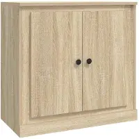 vidaXL Dressoirs 3 st bewerkt hout sonoma eiken