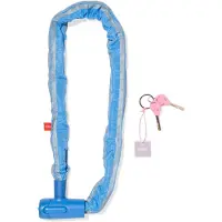 HEMA Kettingslot 90x8cm Met Sleutel Blauw