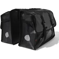 HEMA Bison dubbele fietstas 40L (zwart)
