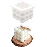 INF Siliconen mal / Kaarsenmal Bubbels 7,5 x 7,5 cm