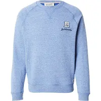 Scotch & Soda Melange Regular-fit Sweatshirt Ensign Blue Melange Maat: S | Sweaters Outlet | Heren | Blauw