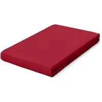 Schlafgut Pure Jersey Topper Hoeslaken S - 90x190 - 100x220 285 Red Deep