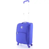 Elle Zachte handbagage Koffer | Trolley - 54x33.5x18cm - Mode - Blauw - Blauw / Small