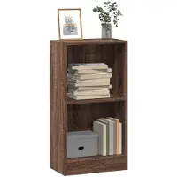 vidaXL Boekenkast 40x24x76 cm bewerkt hout bruin eikenkleurig