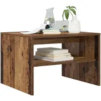 vidaXL Salontafel Oudhout 60 x 50 x 40 cm Bewerkt hout