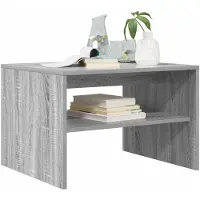 vidaXL Salontafel Grijs Sonoma 60 x 50 x 40 cm Bewerkt hout