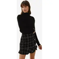 Hiccups for Kids Geverfde Minirok van Tweed met Knopdetails