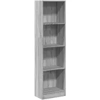 vidaXL Boekenkast 40x24x143 cm bewerkt hout grijs sonoma eikenkleurig