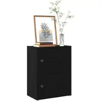 vidaXL Boekenkast 40x24x52 cm bewerkt hout zwart eikenkleurig