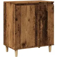 vidaXL Dressoir 60x35x70 cm bewerkt hout oud houtkleurig