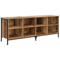vidaXL Schoenenkast 131 x 35 x 50 cm Geengineerd Hout en IJzer