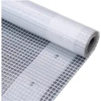 vidaXL Leno dekzeil 260 g/m² 4x10 m wit